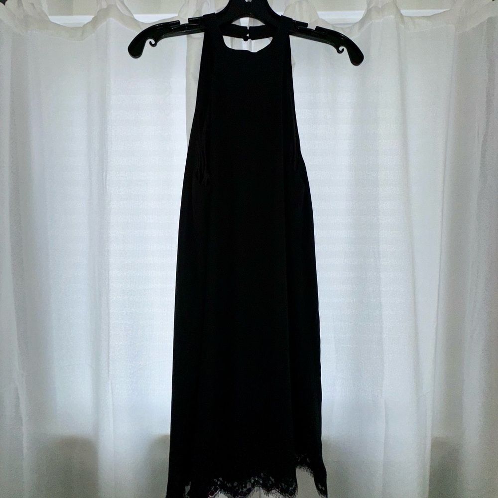 Lulu's Classic Black Backless Dress